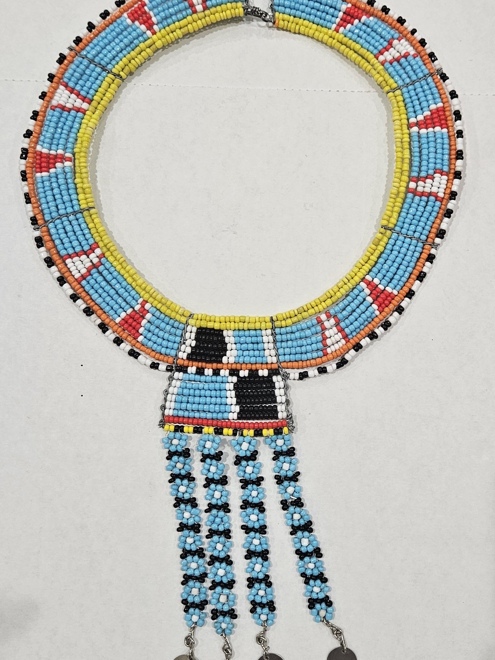 African Masai Beaded Traditional Wedding Necklace Kenya